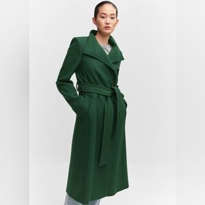 Mango Abrigo Sirenita Woolen Coat w/ Belt